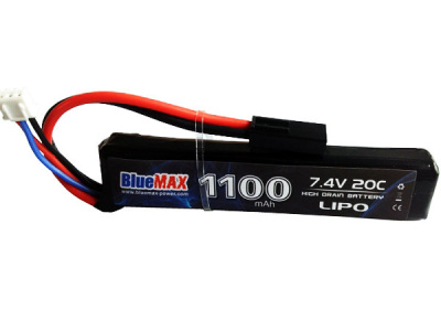 AKKUMULATOR_Blue Max 7,4V Lipo1100mAh, 20C stick (20x21x102)