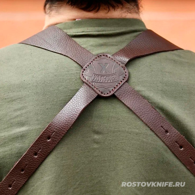 Кобура ПМ наплечная комбинированная кожа коричневая, HOLSTER2