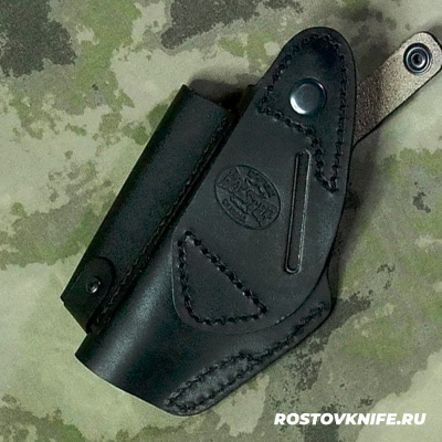 Кобура Дш ПМ поясная Служебная кожа черная, HOLSTER 3